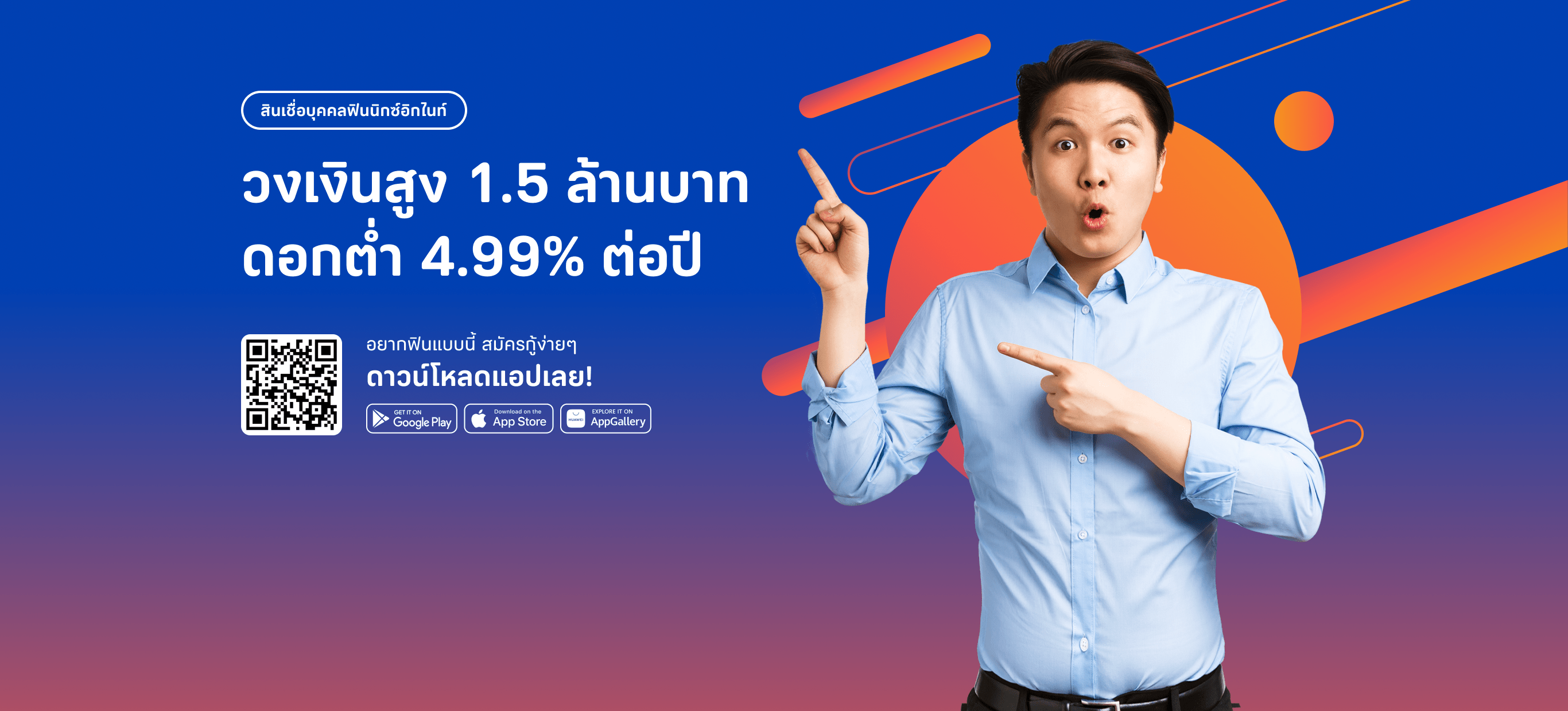 วงเงินสูง 1.5 ล้านบาท ดอกต่ำ 4.99% ต่อปี